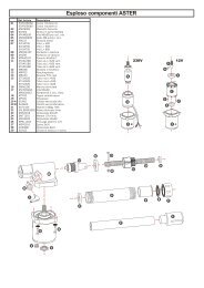 Esploso componenti ASTER - Gate Motors