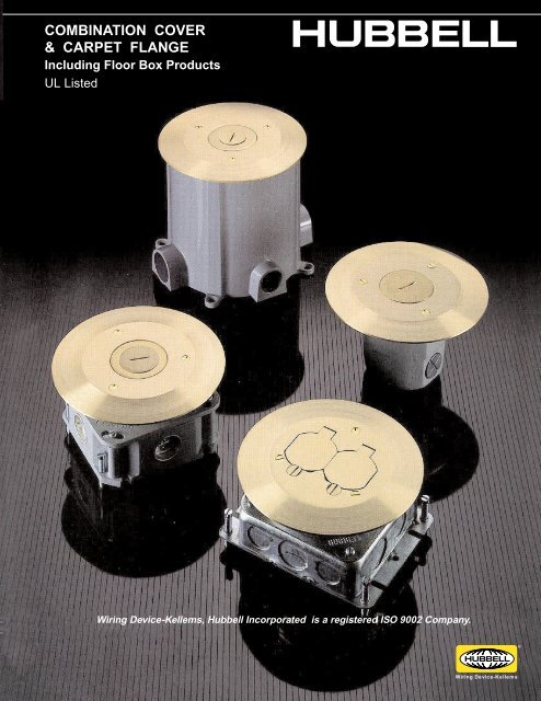 combination cover & carpet flange - Hubbell Wiring Device-Kellems