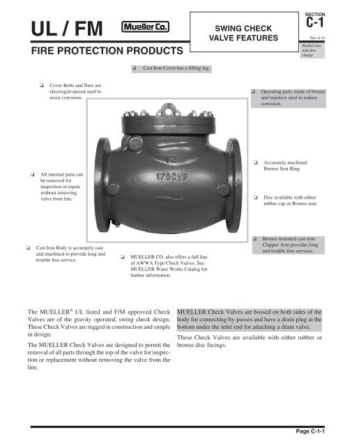 C-1 UL / FM - Mueller Co.