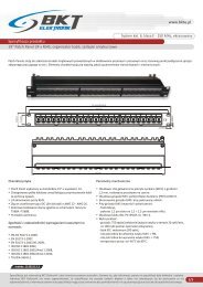 19 cali patch panel 24x rj45,,organizator kabli ... - BKT Elektronik