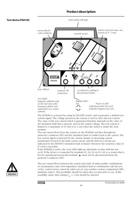 EDS3365 Manual in PDF format - Bender