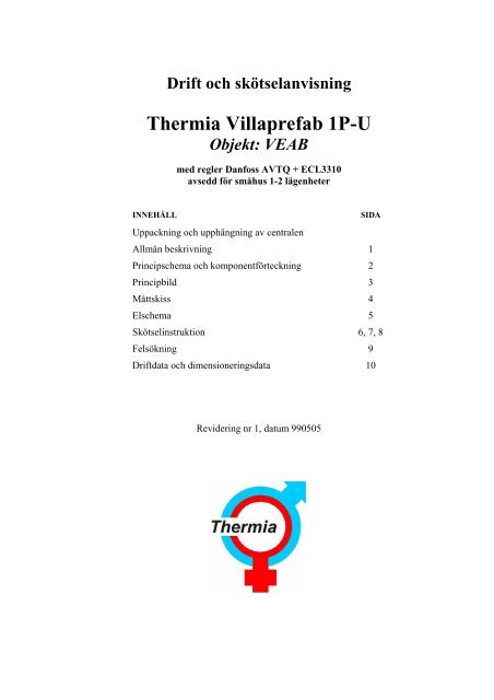 Thermia Villaprefab 1P-U drift