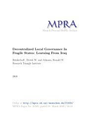 Decentralized Local Governance In Fragile States ... - DeLoG