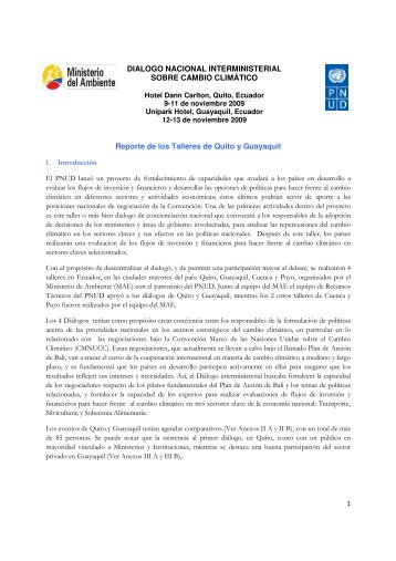 Informe del DiÃ¡logo - UNDPCC.org