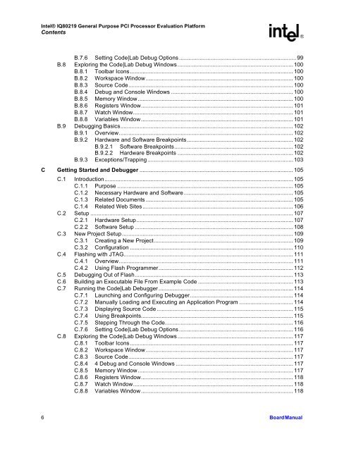 Intel(R) 80219 General Purpose PCI Processor Evaluation Platform ...