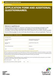 Whole of Life Application Form (W10243) - Legal & General