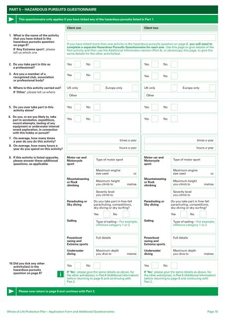 Whole of Life Application Form (W10243) - Legal & General