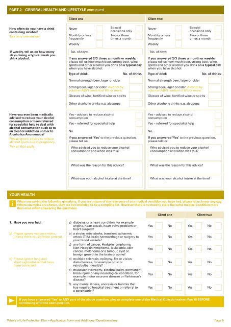 Whole of Life Application Form (W10243) - Legal & General