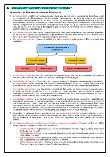 22 - Les stratÃ©gies des entreprises (Cours PFEG - 2010-2011).pdf