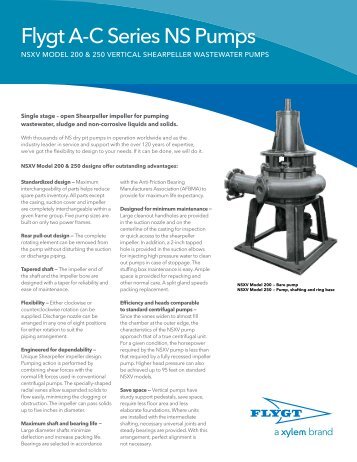 Flygt A-C Series NS Pumps - Water Solutions