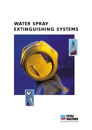 WATER SPRAY EXTINGUISHING SYSTEMS