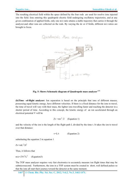 Negative ion mode mass spectrometry - Journal of Chemical ...