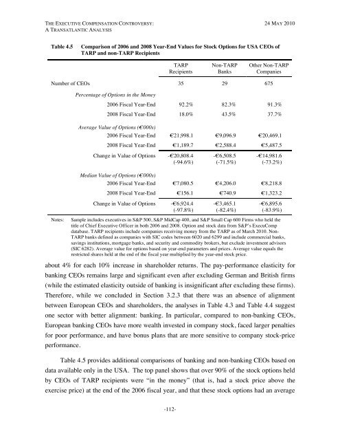 The Executive Compensation Controversy - Fondazione Rodolfo ...