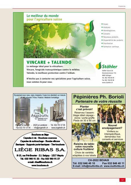 Télécharger le PDF - Revue suisse de viticulture arboriculture ...