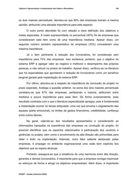 um estudo sobre os principais fatores na implantaÃ§Ã£o de ... - UTFPR