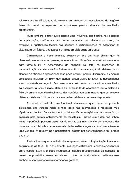 um estudo sobre os principais fatores na implantaÃ§Ã£o de ... - UTFPR