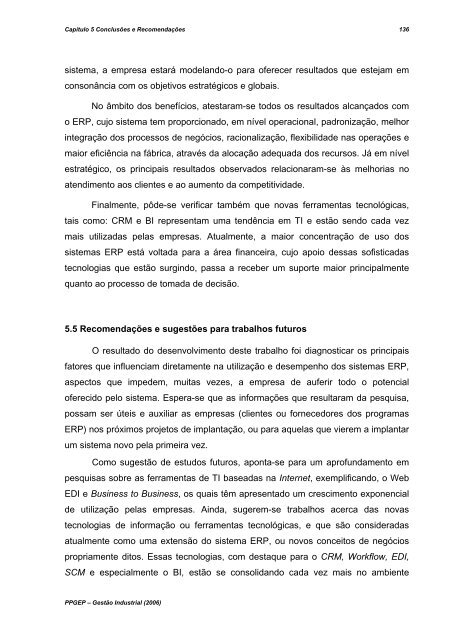 um estudo sobre os principais fatores na implantaÃ§Ã£o de ... - UTFPR