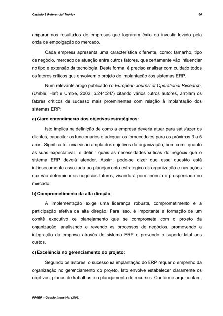 um estudo sobre os principais fatores na implantaÃ§Ã£o de ... - UTFPR