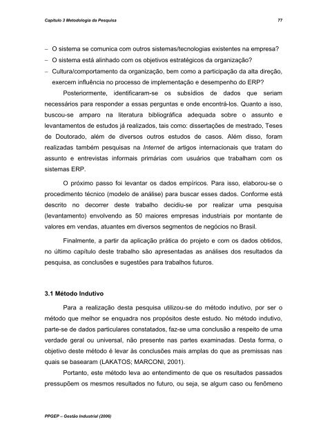 um estudo sobre os principais fatores na implantaÃ§Ã£o de ... - UTFPR