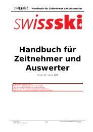 Handbuch für Zeitnehmer und Auswerter - Swiss-ski-kwo.ch