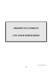 prospectus complet cnp assur forticredit - BNP Paribas Investment ...