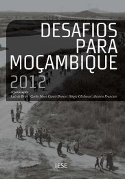 DESAFIOS PARA MOÃAMBIQUE 2012 - IESE