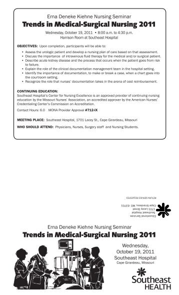 Trends in Medical-Surgical Nursing 2011 Trends in Medical ...