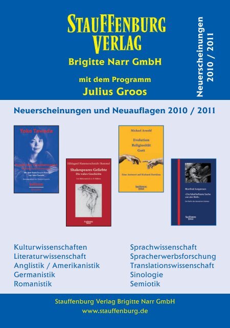 Julius Groos - Stauffenburg Verlag