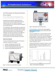 GC-FTIR Analysis of Chemical Warfare Nerve Agents - PIKE ...