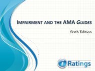 Impairment and the AMA Guides - 6th Edition - NSRP