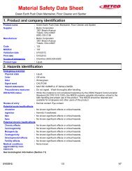 133 - Green Earth Push MSDS English - Betco Corporation