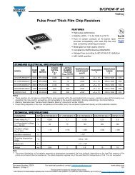 Pulse Proof Thick Film Chip Resistors D/CRCW-IF e3 - Vishay