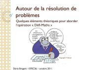 Autour de la rÃ©solution de problÃ¨mes - Ecoles.ec56.org