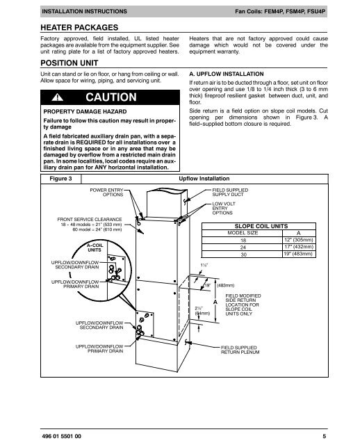 INSTALLATION INSTRUCTIONS Fan Coils FEM4P ... - PROFLO