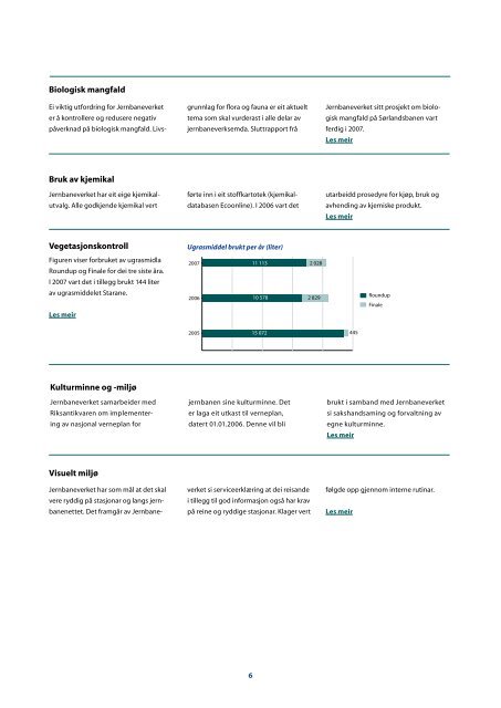 MiljÃ¸rapport 2007.pdf - Jernbaneverket