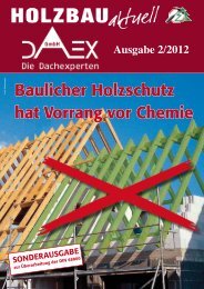 Neue Kundenzeitschrift Holzbau aktuell Nr. 2 / 2012 - DAEX GmbH