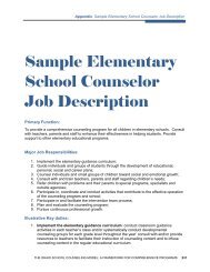 Sample Elementary School Counselor Job Description - Idaho ...