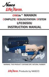 CRiSis™ MANIKIN LF03650U INSTRUCTION MANUAL