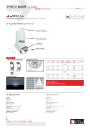 SWITCH MADE DATA SHEETS ASTRO I-A