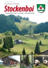 Ausgabe vom Oktober 2011 - in Stockenboi!