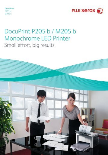 DocuPrint P205 b / M205 b Monochrome LED Printer - Fuji Xerox ...