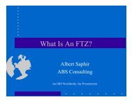 What Is An FTZ? - ABS Consulting