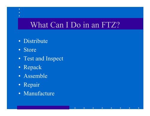 What Is An FTZ? - ABS Consulting