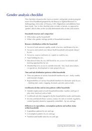 Gender analysis checklist - Phuhlisani