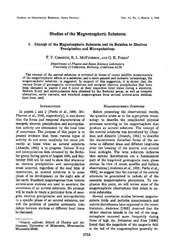 Studies of the Magnetospheric Substorm, 3, Concept of the ...