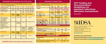 Inpatient Correct Coding Pocket Card (PDF) - Infectious Diseases ...