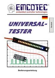 Bedienungsanleitung - Emcotec