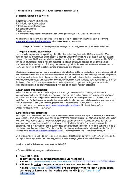 HBO-Rechten e-learning 2011-2012: instroom februari 2012 ...