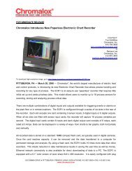 Chromalox Introduces New Paperless Electronic Chart Recorder