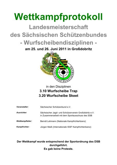 am 25. und 26. Juni 2011 in Großdobritz - Sächsischer ...